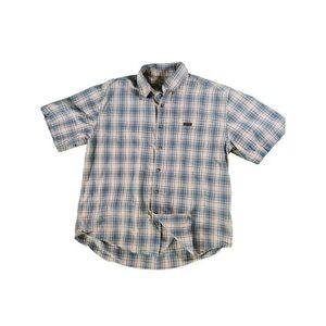 Men's Blue Plaid Shirt